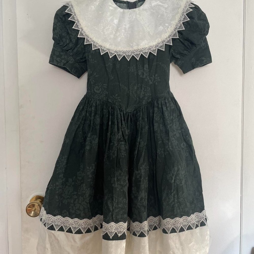 Green Gunne Sax Dress (Girls' Size 8)